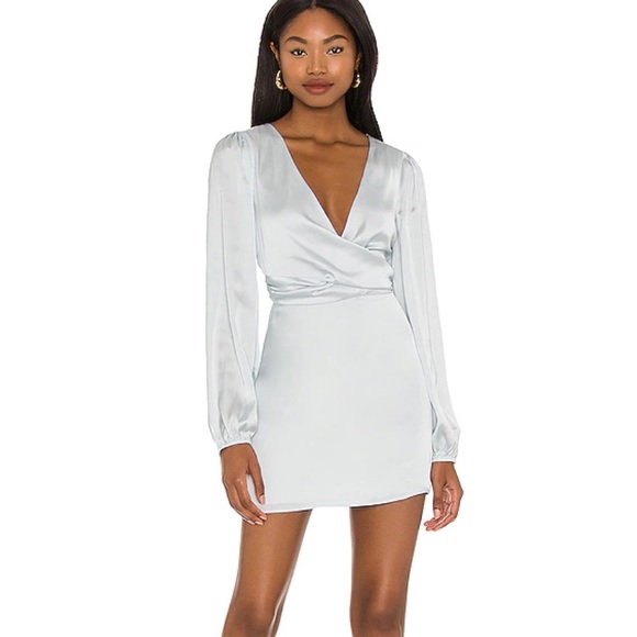 Lovers and friends Desi Mini Dress in Faded Blue - Picture 4 of 16